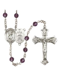 Saint Christopher / Air Force R9401-8022--1 6mm Rosary Available in 12 colors