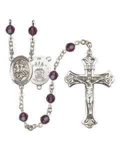 Saint George / Air Force R9401-8040--1 6mm Rosary Available in 12 colors