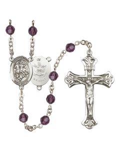Saint George / Army R9401-8040--2 6mm Rosary Available in 12 colors