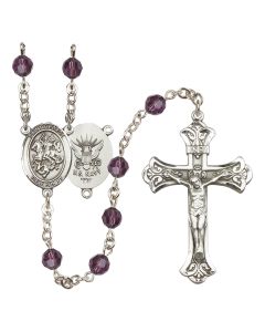 Saint George / Navy R9401-8040--6 6mm Rosary Available in 12 colors