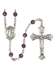 Saint Hubert of Liege R9401-8045 6mm Rosary Available in 12 colors