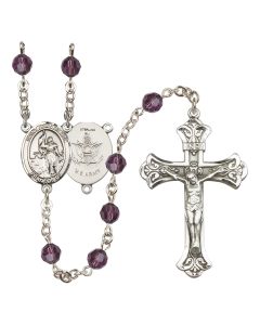 Saint Joan of Arc / Army R9401-8053--2 6mm Rosary Available in 12 colors