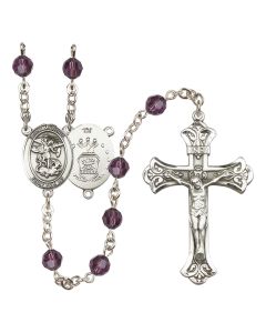 Saint Michael / Air Force R9401-8076--1 6mm Rosary Available in 12 colors