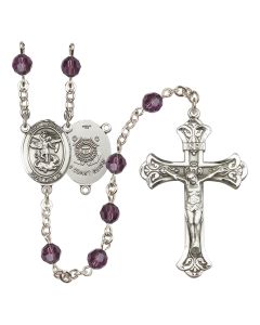 Saint Michael / Coast Guard R9401-8076--3 6mm Rosary Available in 12 colors