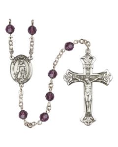 Saint Peregrine Laziosi R9401-8088 6mm Rosary Available in 12 colors