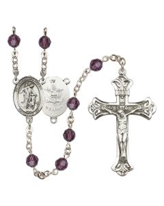 Guardian Angel / Army R9401-8118--2 6mm Rosary Available in 12 colors