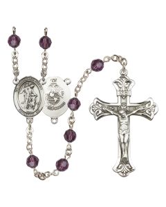 Guardian Angel / Marine Corp R9401-8118--4 6mm Rosary Available in 12 colors