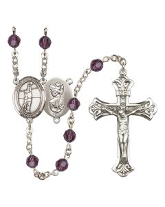 Saint Christopher/Volleyball R9401-8138 6mm Rosary Available in 12 colors