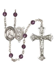 Saint Christopher/Baseball R9401-8150 6mm Rosary Available in 12 colors