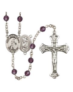 Saint Christopher/Basketball R9401-8153 6mm Rosary Available in 12 colors