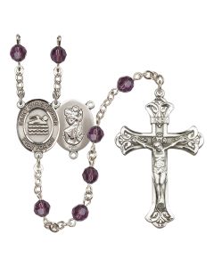 Saint Christopher/Swimming R9401-8157 6mm Rosary Available in 12 colors