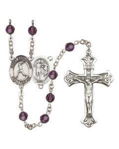 Saint Sebastian/Baseball R9401-8160 6mm Rosary Available in 12 colors
