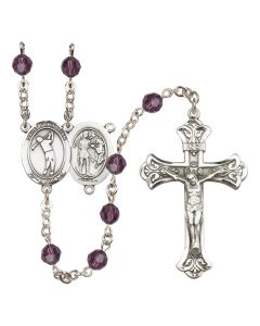 Saint Sebastian/Golf R9401-8162 6mm Rosary Available in 12 colors