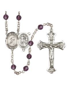 Saint Sebastian/Soccer R9401-8164 6mm Rosary Available in 12 colors