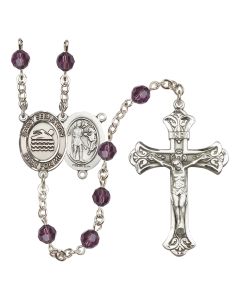 Saint Sebastian/Swimming R9401-8167 6mm Rosary Available in 12 colors