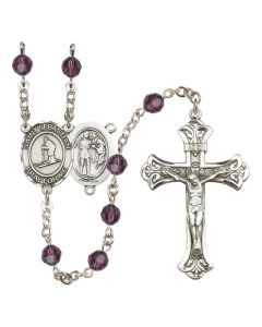 Saint Sebastian/Skiing R9401-8169 6mm Rosary Available in 12 colors