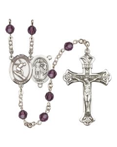 Saint Sebastian/Surfing R9401-8175 6mm Rosary Available in 12 colors