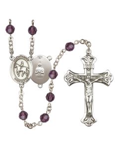 Saint Kateri/Equestrian R9401-8182 6mm Rosary Available in 12 colors