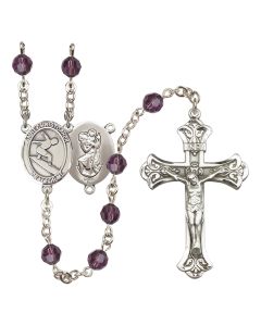Saint Christopher/Surfing R9401-8184 6mm Rosary Available in 12 colors