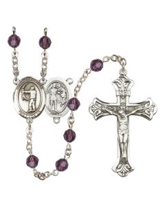 Saint Sebastian / Archery R9401-8189 6mm Rosary Available in 12 colors