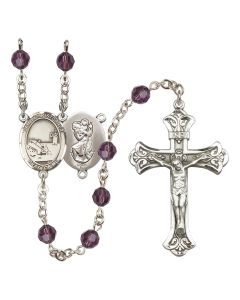 Saint Christopher / Fishing R9401-8196 6mm Rosary Available in 12 colors