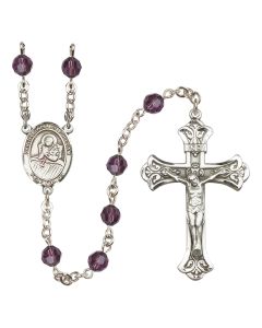 Saint Lidwina of Schiedam R9401-8297 6mm Rosary Available in 12 colors