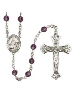 Saint Catherine of Sweden R9401-8336 6mm Rosary Available in 12 colors