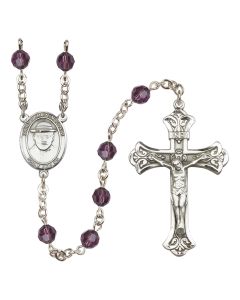 Saint Damien of Molokai R9401-8412 6mm Rosary Available in 12 colors