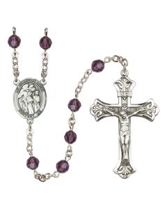 Guardian Angel w/Children R9401-8439 6mm Rosary Available in 12 colors