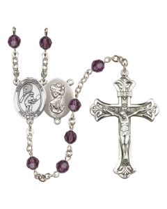 Saint Christopher/Tennis R9401-8505 6mm Rosary Available in 12 colors
