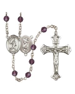 Saint Christopher/Track&Field-Men R9401-8509 6mm Rosary Available in 12 colors