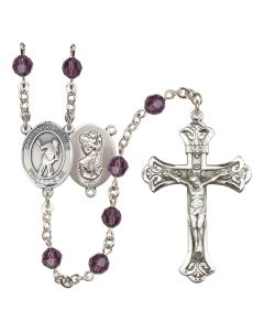 Saint Christopher/Lacrosse R9401-8516 6mm Rosary Available in 12 colors