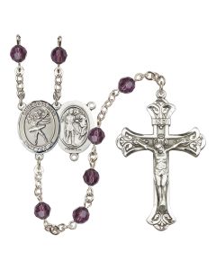 Saint Sebastian / Dance R9401-8612 6mm Rosary Available in 12 colors