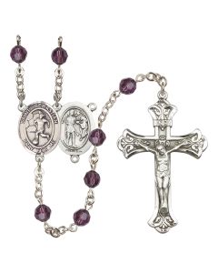 Saint Sebastian/Soccer-Women R9401-8617 6mm Rosary Available in 12 colors