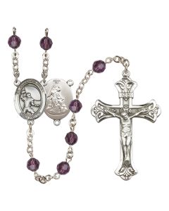 Guardian Angel/Football R9401-8701 6mm Rosary Available in 12 colors