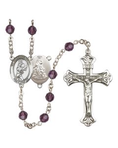 Guardian Angel/Softball R9401-8707 6mm Rosary Available in 12 colors