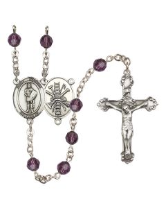 Saint Florian/Firefighter R9402-8034--14 6mm Rosary Available in 12 colors