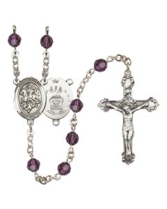 Saint George / Air Force R9402-8040--1 6mm Rosary Available in 12 colors