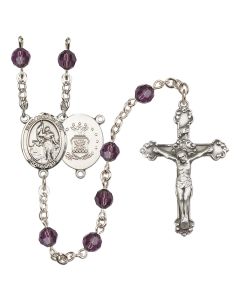 Saint Joan of Arc / Air Force R9402-8053--1 6mm Rosary Available in 12 colors
