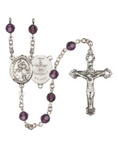 Saint Joan of Arc / Army R9402-8053--2 6mm Rosary Available in 12 colors