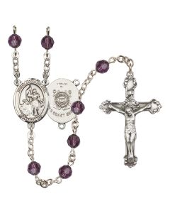 Saint Joan of Arc /Coast Guard R9402-8053--3 6mm Rosary Available in 12 colors