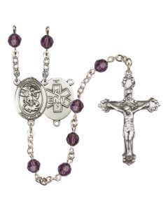 Saint Michael / EMT R9402-8076--10 6mm Rosary Available in 12 colors