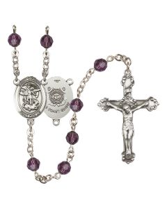 Saint Michael / Coast Guard R9402-8076--3 6mm Rosary Available in 12 colors