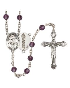 Saints Cosmas & Damian / Doctors R9402-8132--8 6mm Rosary Available in 12 colors