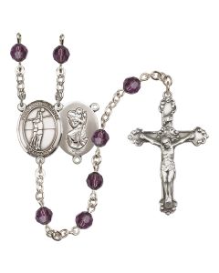 Saint Christopher/Volleyball R9402-8138 6mm Rosary Available in 12 colors