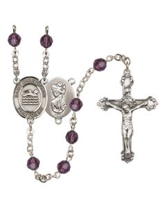 Saint Christopher/Swimming R9402-8157 6mm Rosary Available in 12 colors