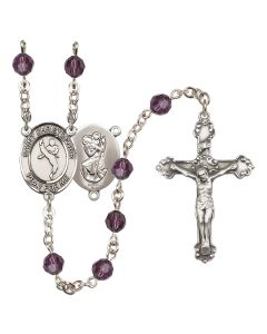 Saint Christopher/Martial Arts R9402-8158 6mm Rosary Available in 12 colors