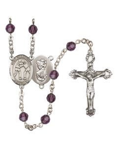 Saint Christopher/Wrestling R9402-8159 6mm Rosary Available in 12 colors