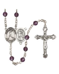 Saint Sebastian/Baseball R9402-8160 6mm Rosary Available in 12 colors