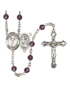 Saint Sebastian/Cheerleading R9402-8170 6mm Rosary Available in 12 colors
